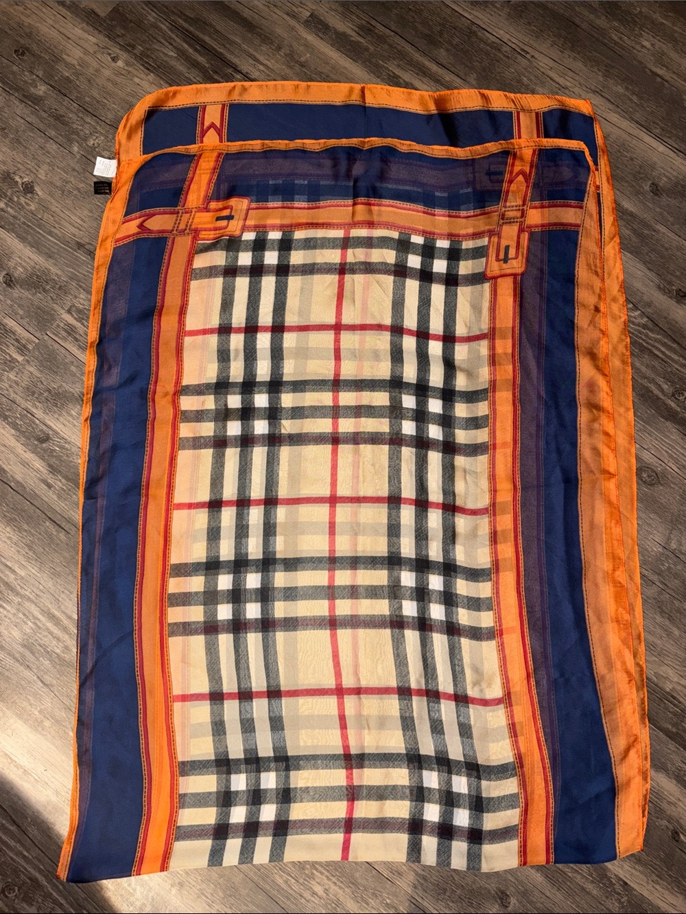 Silk / wool plaid scarf  excellent condition 
66 by 26